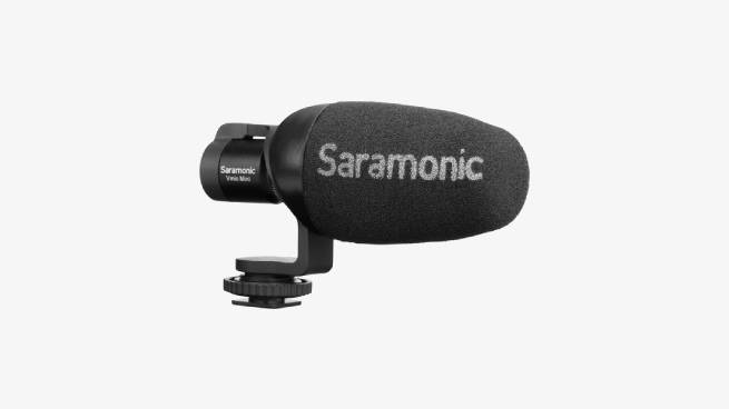 Saramonic Vmic mikrofón Mini pre DSLR aj smartphony